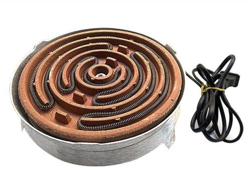 圓形平面電爐盤實驗室凹面爐盤電熱絲高溫耐火盤家用電熱爐磚配件